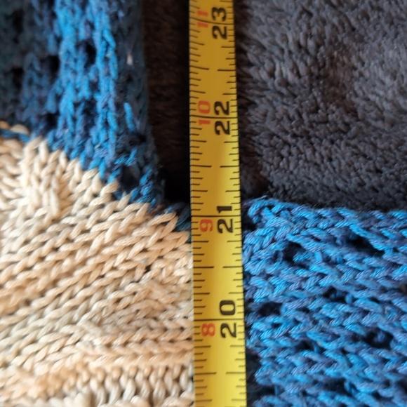 RD Style| Blue And White Striped Knit Crew Neck Sweater - Picture 10 of 12